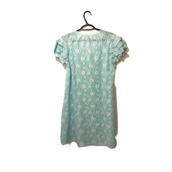 Vintage Hanro Nightgown Slip Dress Swiss Lace Floral Size 40 - Picture 2 of 6